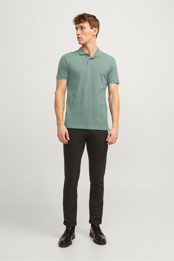 Jack & Jones Slim fit plain polo green