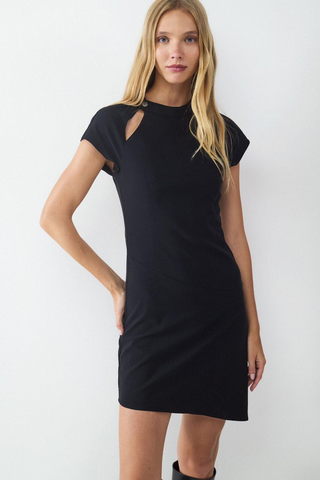 Balmohk Vestido com recorte assim&eacute;trico