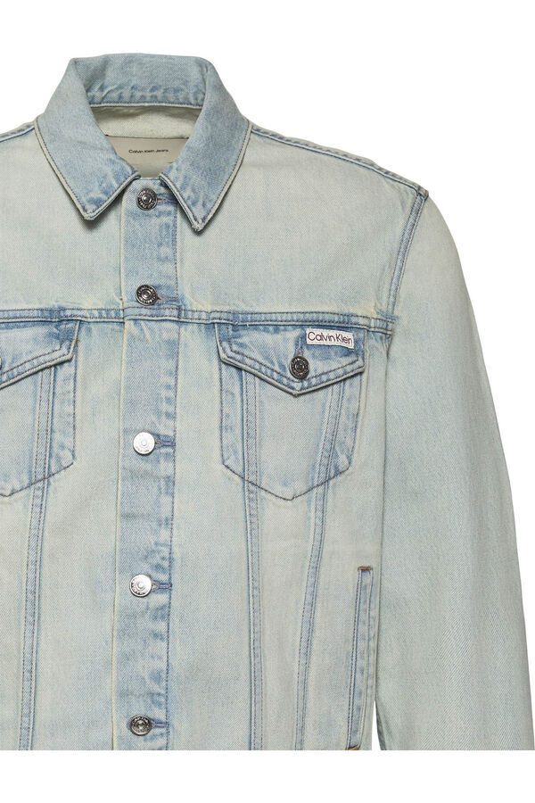 CK Jeans Denim jacket with logo beige