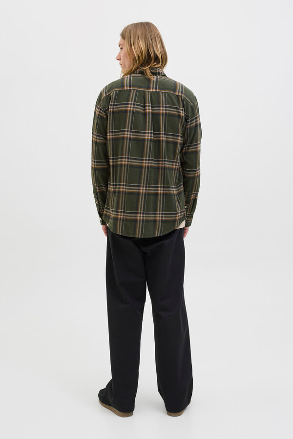 Jack & Jones Regular fit checked shirt vert