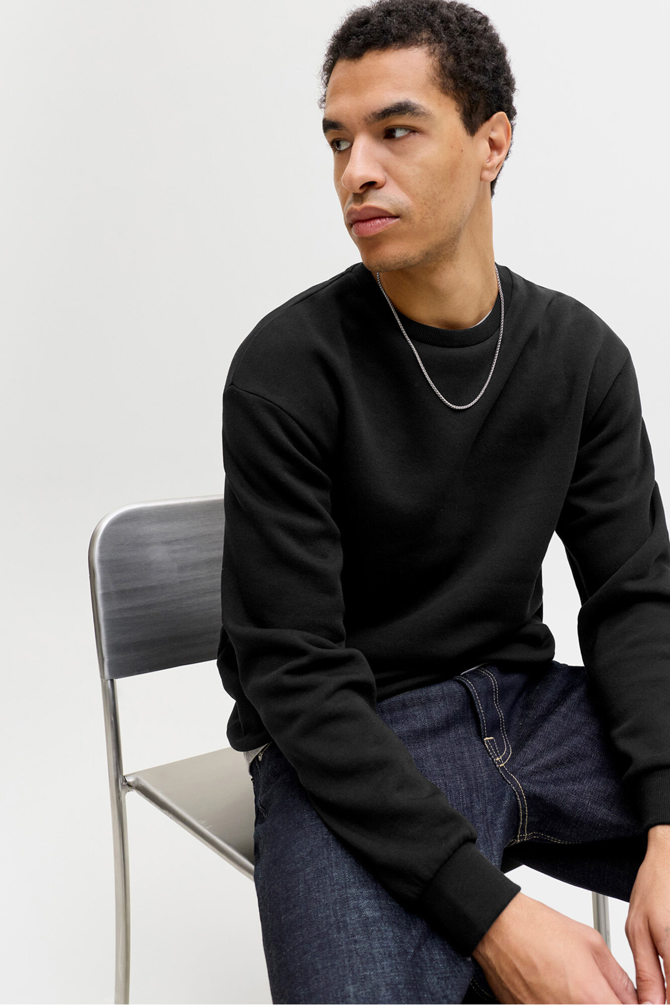 Jack & Jones Sudadera b&aacute;sica cuello redondo