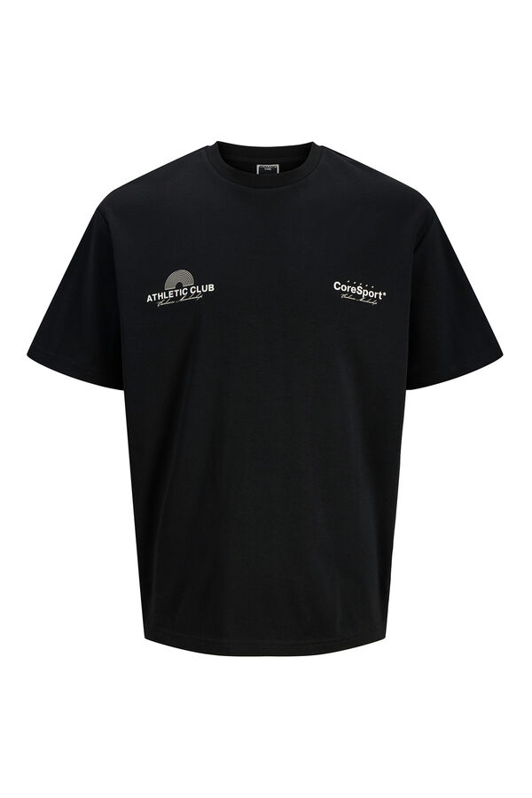 Jack & Jones Camiseta back print negro