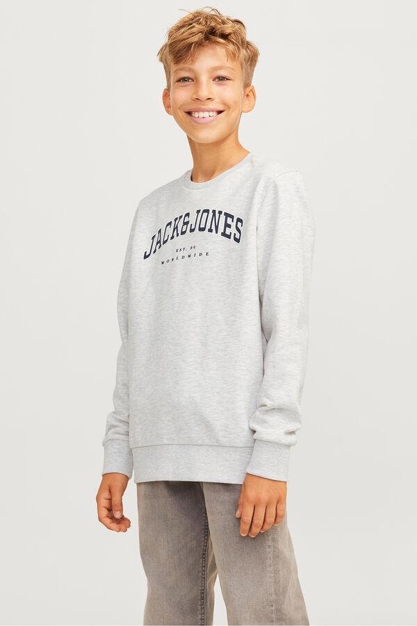 Jack & Jones Junior Regular fit printed sweatshirt white