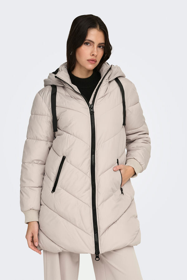 JDY Puffer coat blue