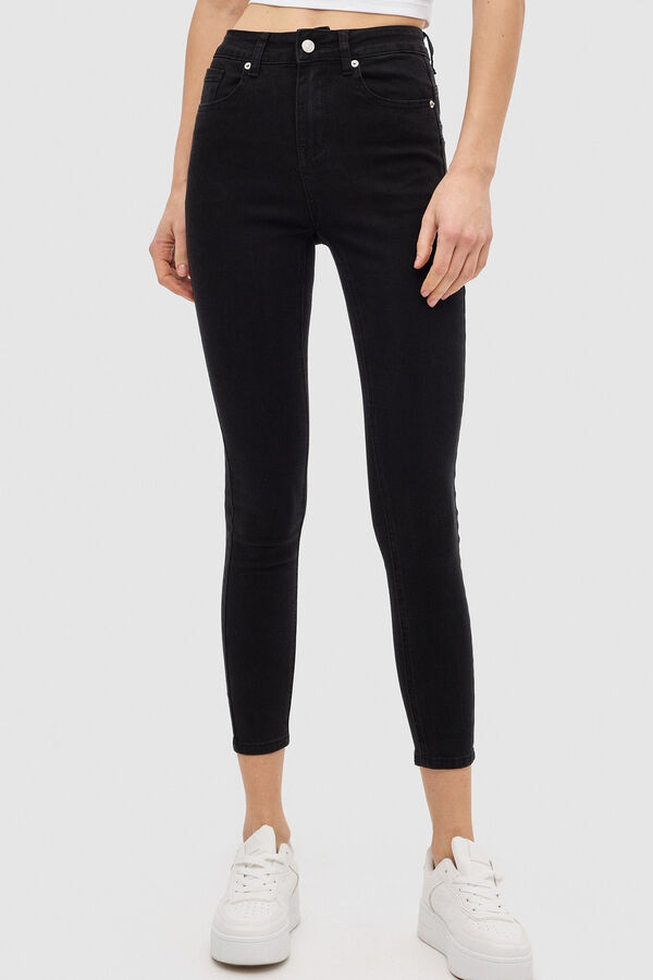 Springfield Push-up skinny jeans crna