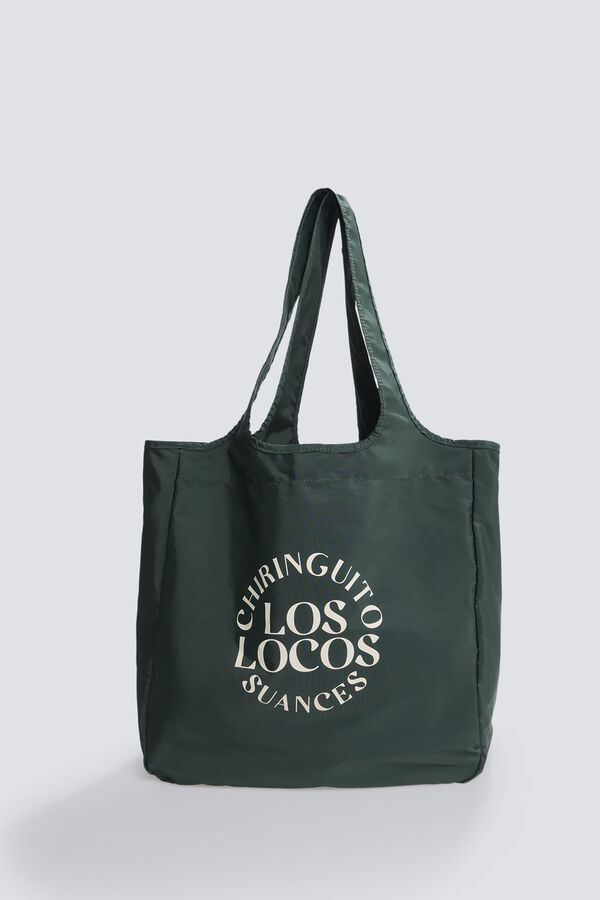 Springfield Tote bag chiringuito " los locos" verde