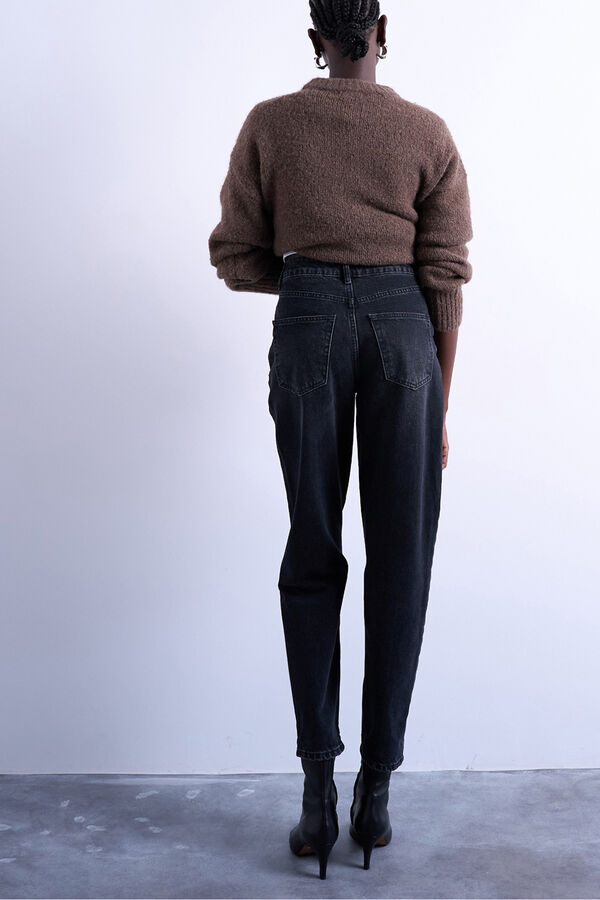 Topshop Jeans de tiro bajo negro