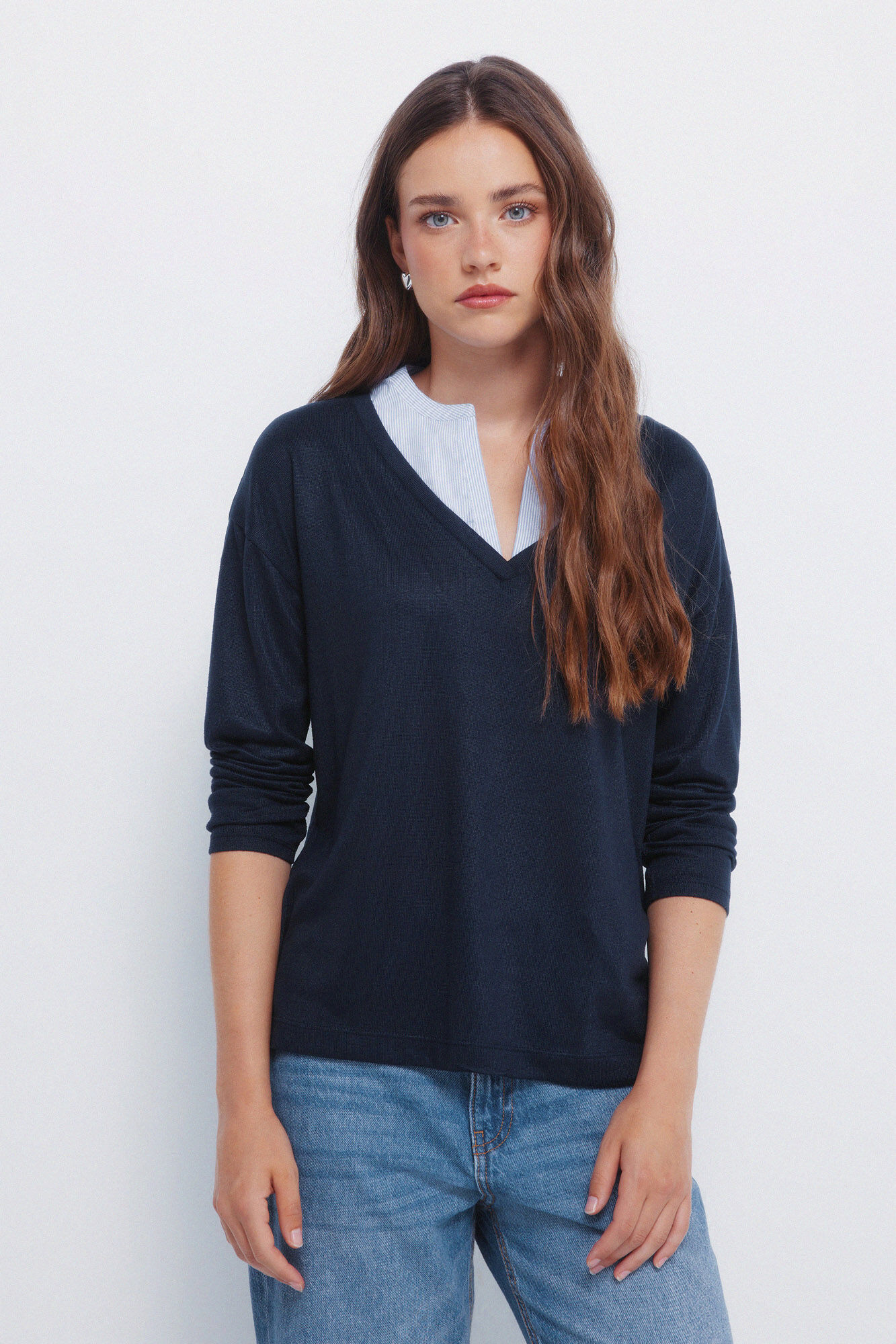 Springfield Combined neck T-shirt