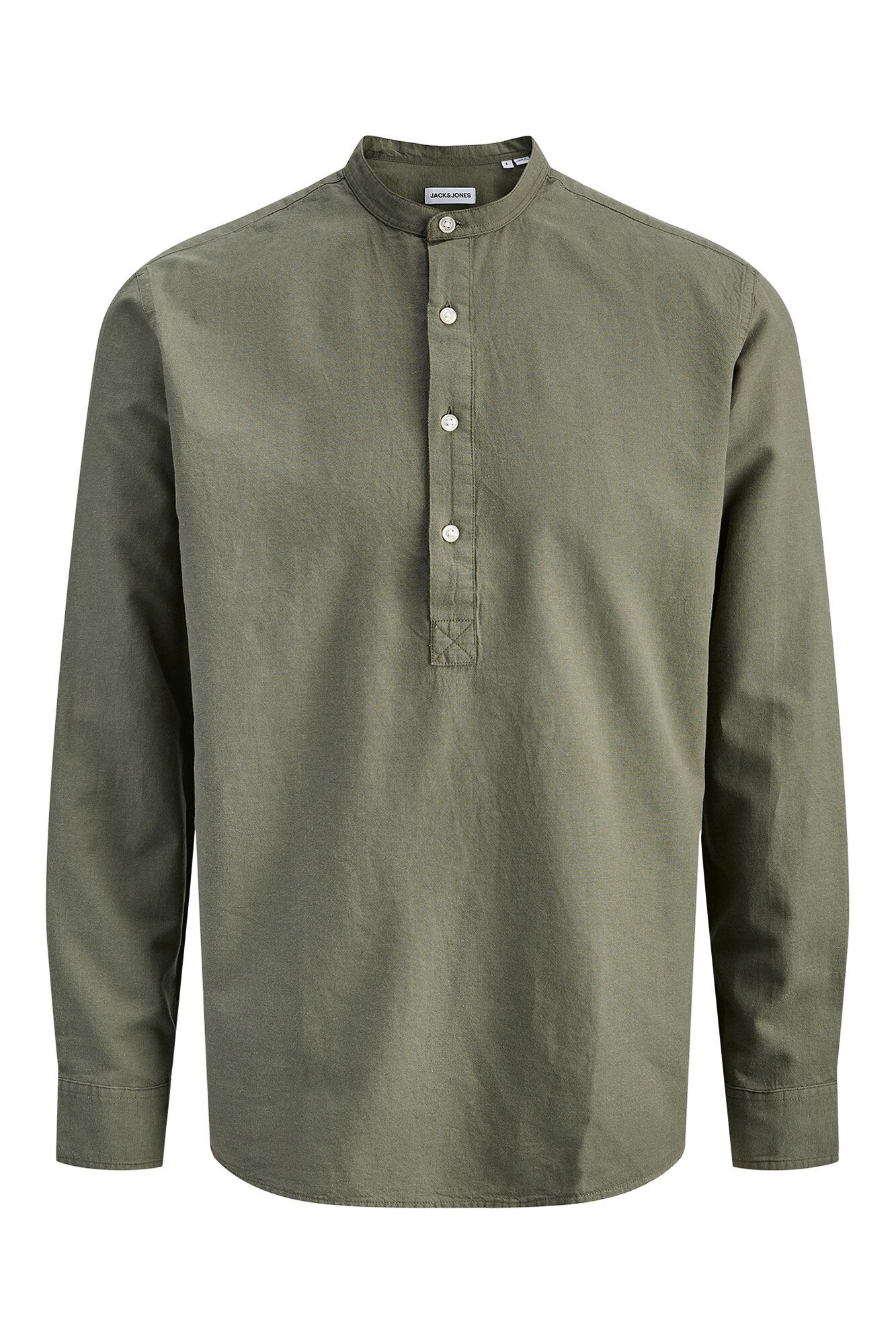 Jack & Jones Poplin mandarin collar shirt