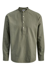 Jack & Jones Poplin mandarin collar shirt nude