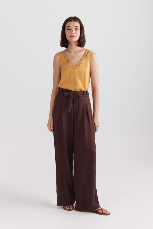 Springfield Tie tailored trousers brown