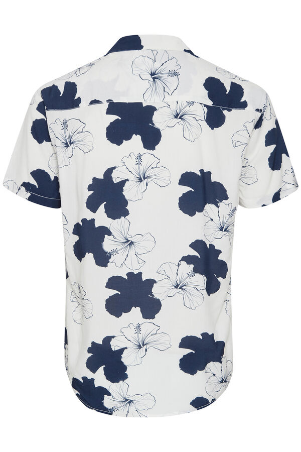 Springfield Short-sleeved printed shirt navy mix