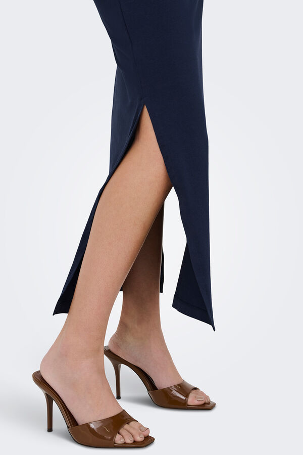 JDY Fitted long dress blue