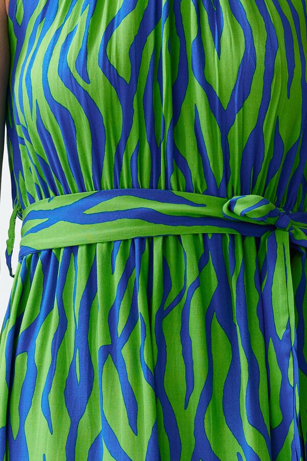 Trendyol Halterneck long dress blue
