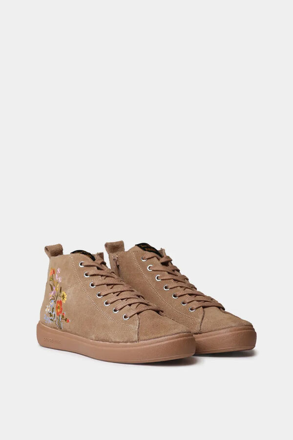 Toni Pons Ankle boot with floral details brown