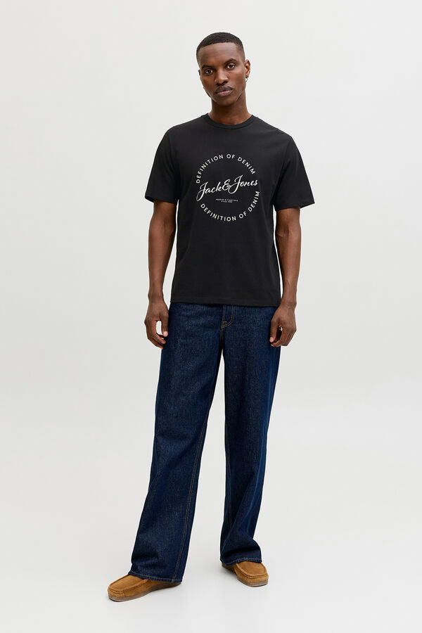 Jack & Jones Cotton short sleeve T-shirt black