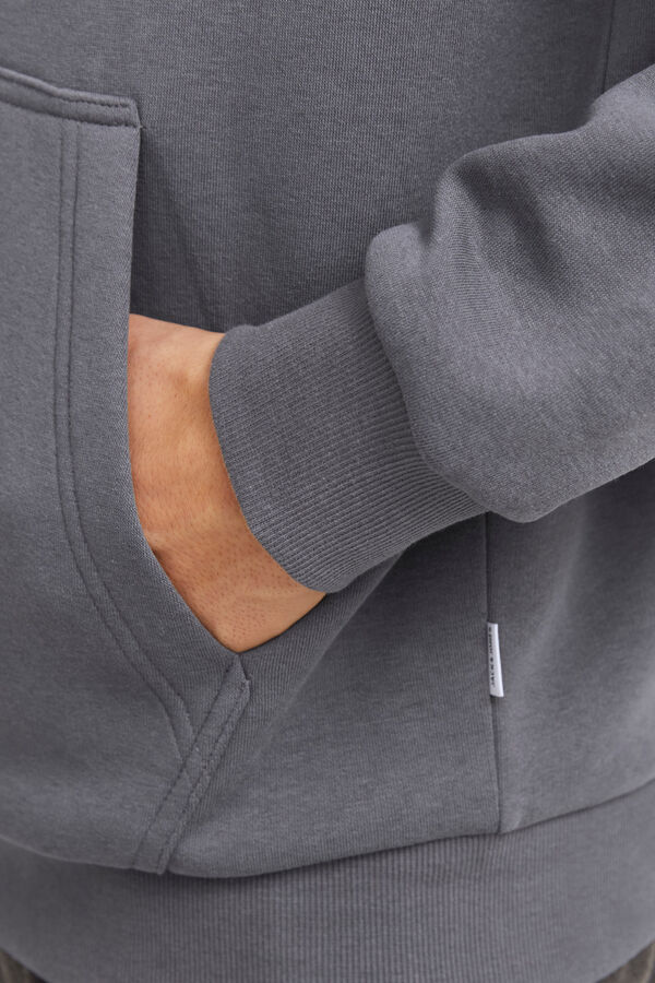 Jack & Jones Sweatshirt mit normaler Passform Grau