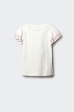 Springfield Kids T-shirt de manga curta b&aacute;sica com folho estampado para menina