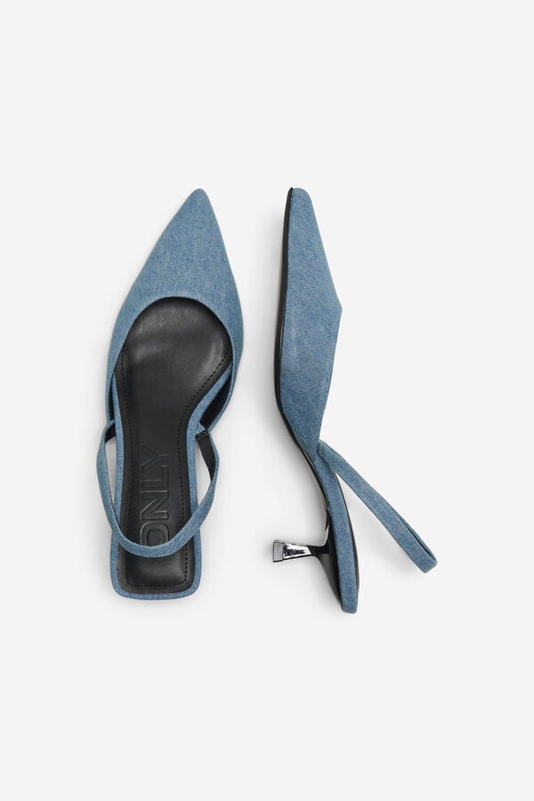 Springfield Denim pointed toe heels blue mix