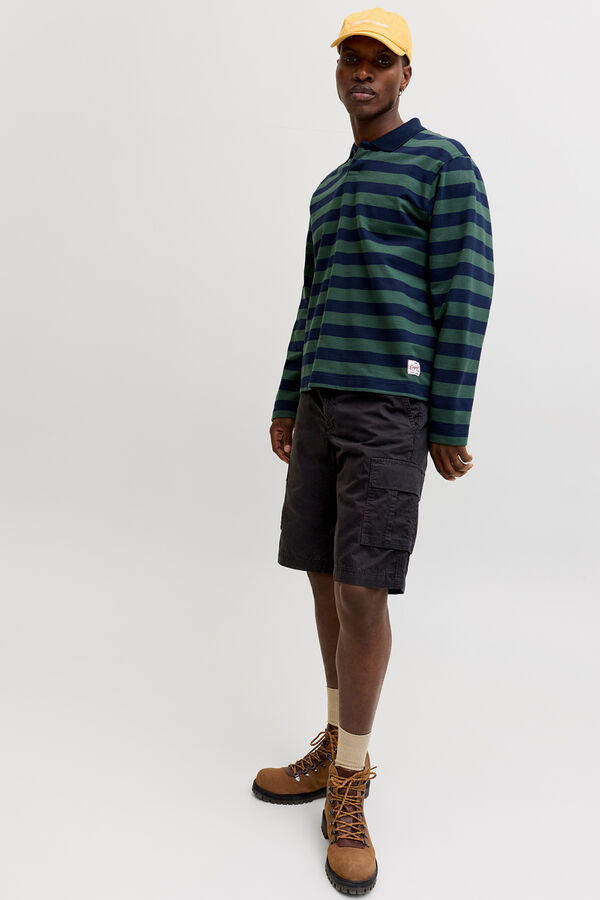 Jack & Jones Relaxed cargo Bermuda shorts black