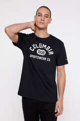 Springfield Columbia logo short sleeve t-shirt crna