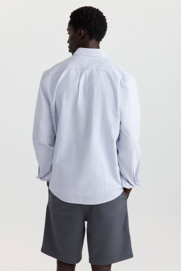 Springfield Chemise oxford &agrave; rayures bleu