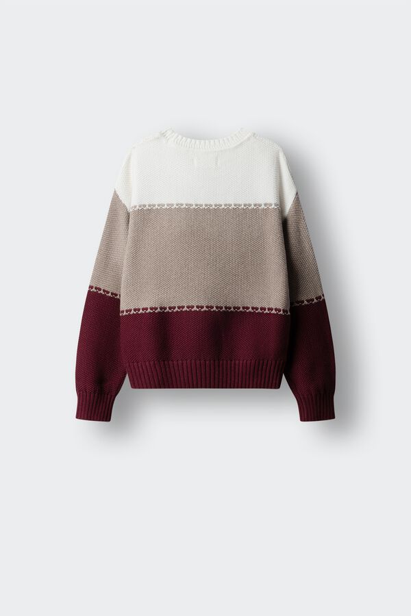 Springfield Kids Jersey raya gruesa ni&ntilde;a rojo