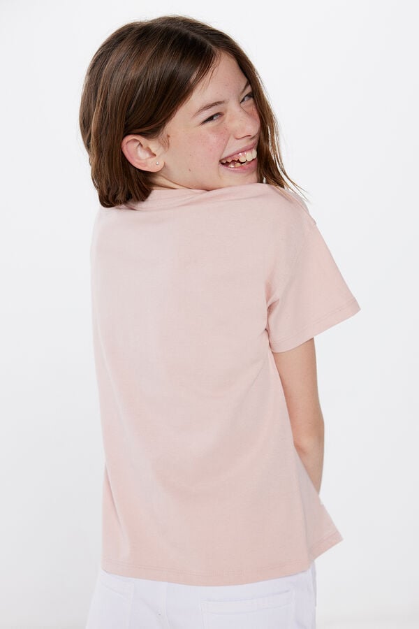 Springfield Camiseta hello sunshine niña rosa