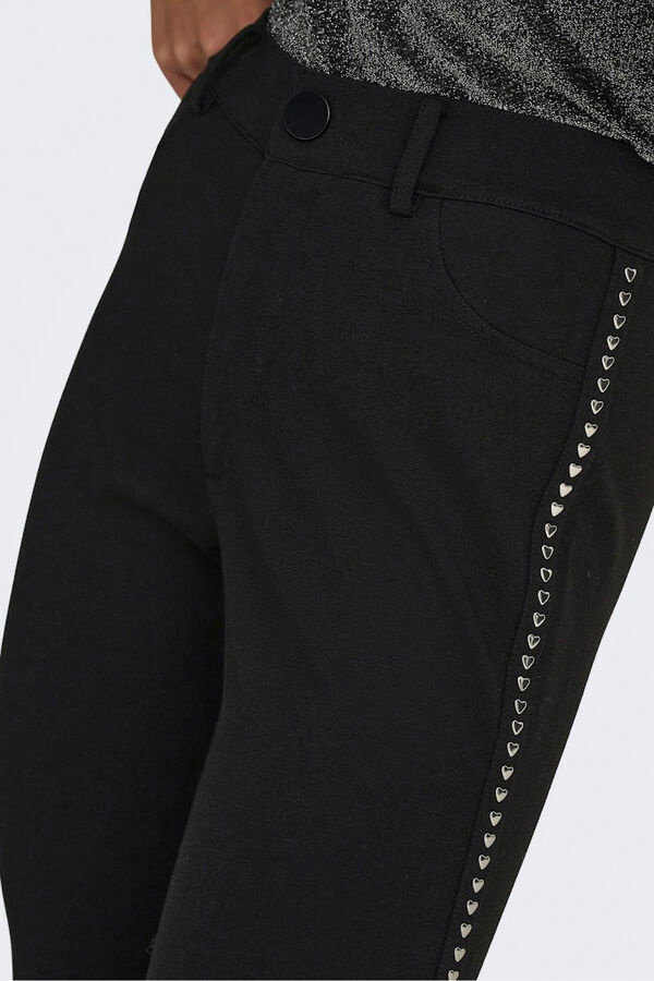 Only Legging com tachas laterais preto