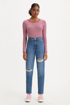Springfield High waisted mom jeans™  steel blue