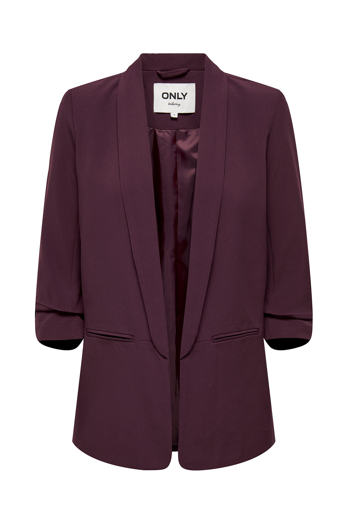 Only Offener Blazer mit Krempel&auml;rmeln