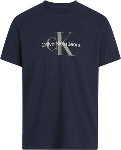 Calvin Klein Herren Kurzarm-Shirt Blau