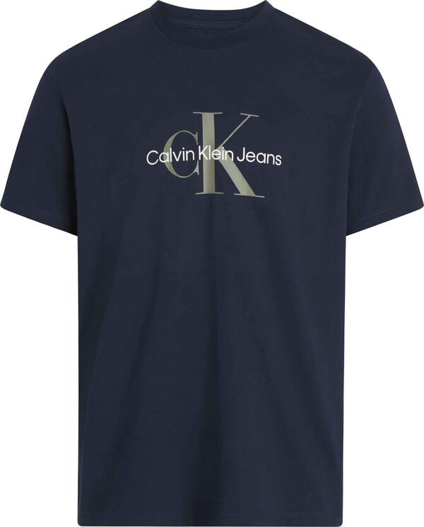 Calvin Klein Herren Kurzarm-Shirt Blau