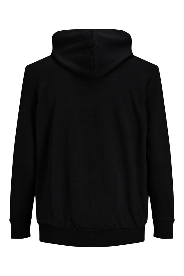 Springfield PLUS zip-up hooded sweatshirt black