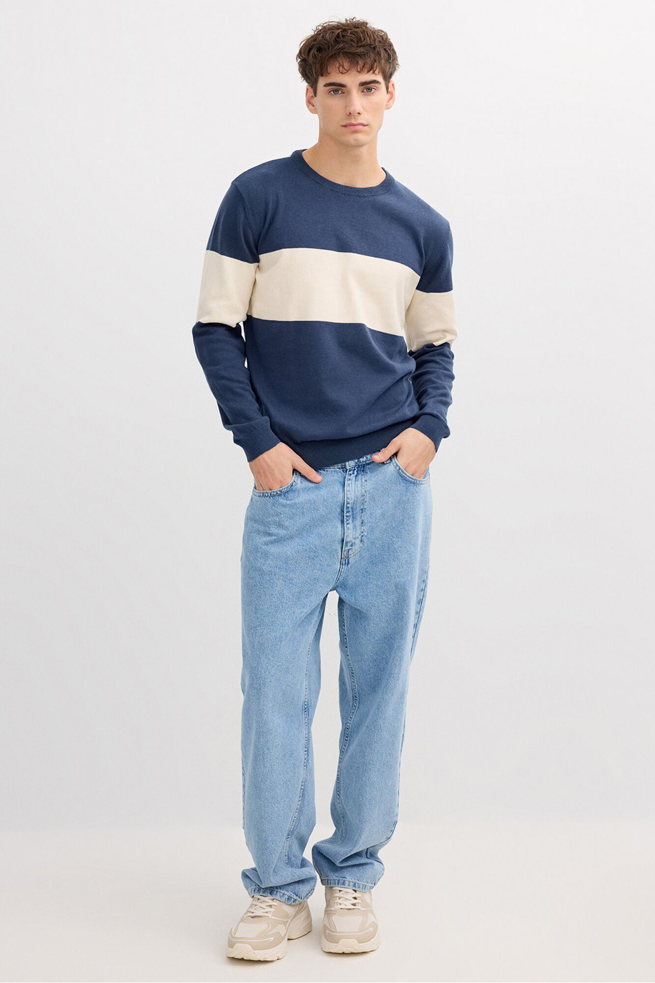 Inside Camisola em malha Color Block