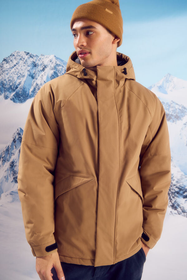 Springfield Short padded thermal parka beige