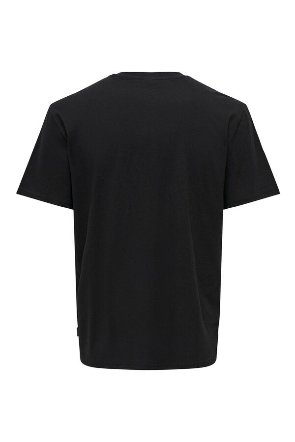 Springfield T-shirt with short sleeves  black
