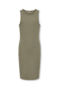 Only Girls Vestido midi sin mangas