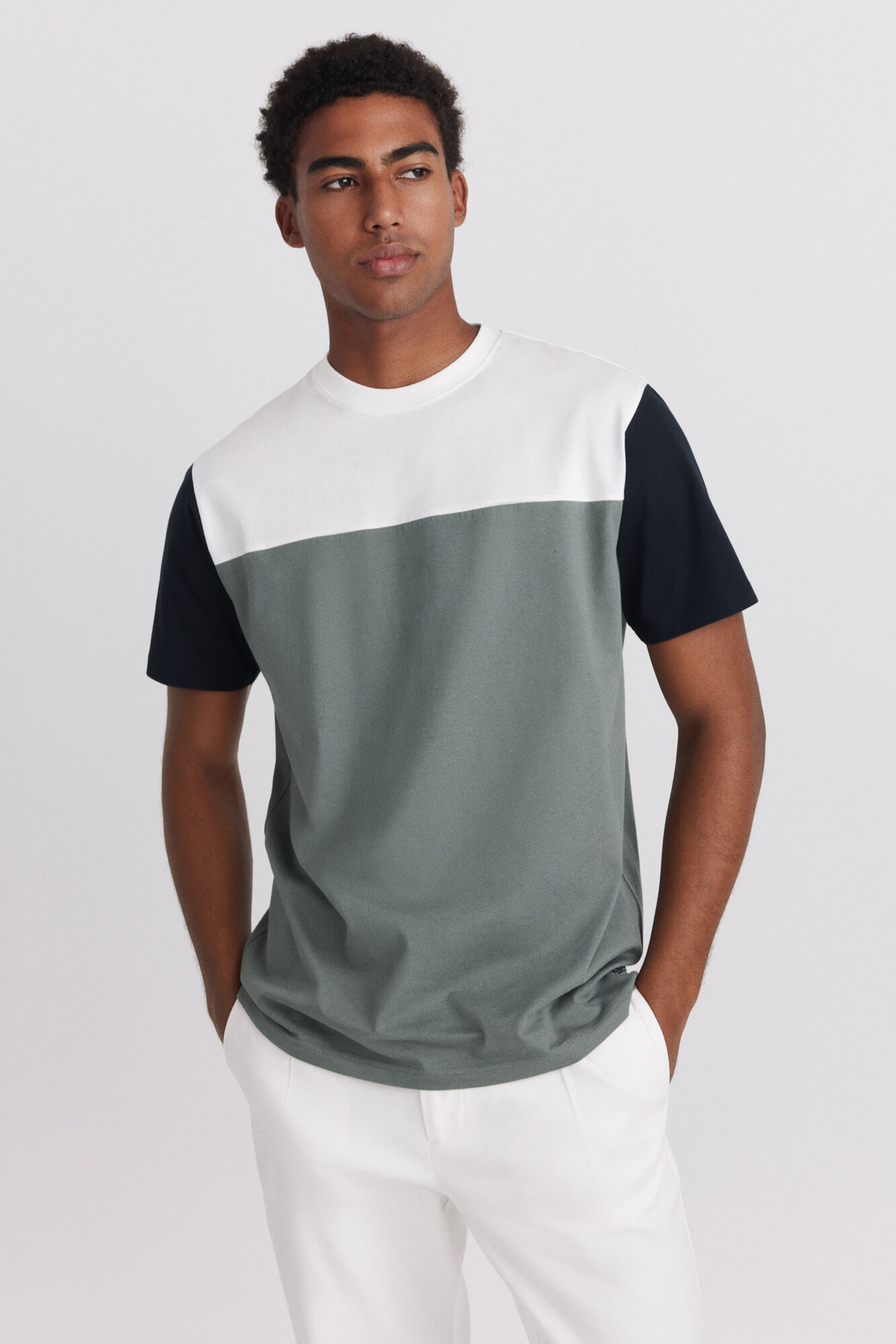 Springfield Colour block T-shirt
