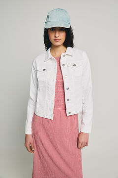 Only Casaco denim bolsos frontais