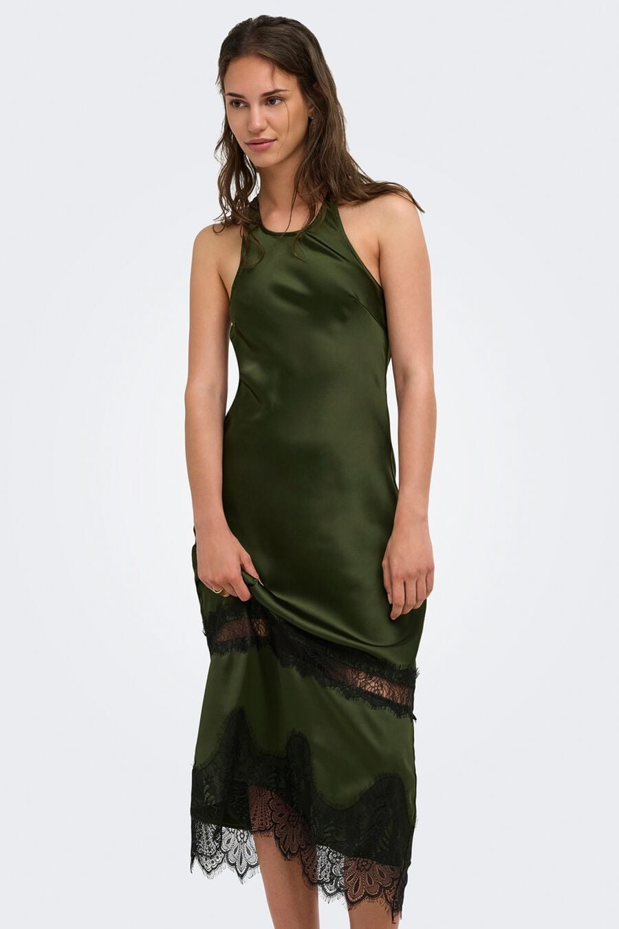 Vestido largo lencero