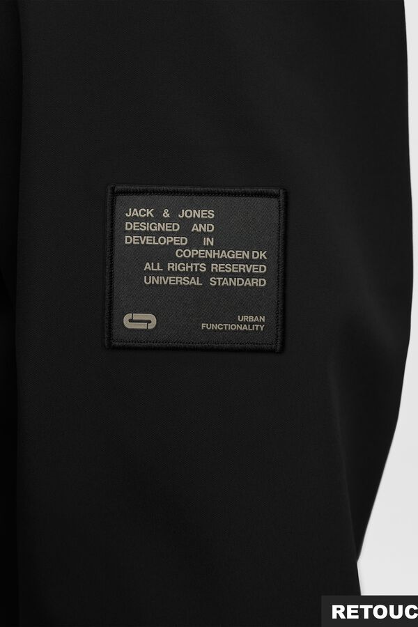 Jack & Jones Softshell-Jacke mit Kapuze Schwarz