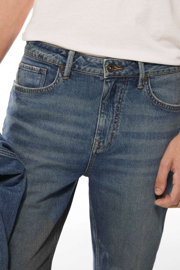 Springfield Medium-dark wash regular fit jeans blue