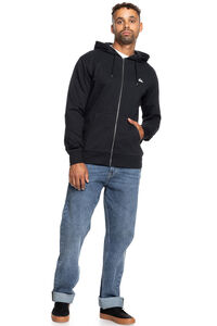 Quiksilver Basic Zip - Sweatshirt com capuz para homem com fecho-&eacute;clair