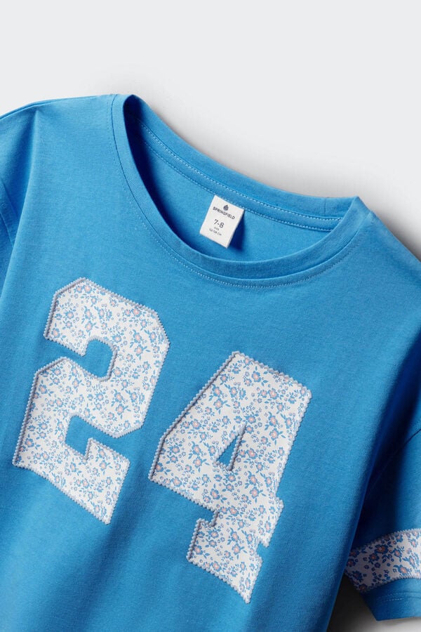 Springfield Kids T-shirt de menina manga curta 24 azul