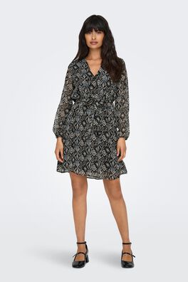 Vestido corto de gasa