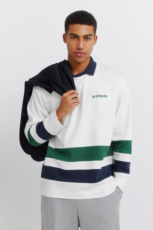 Springfield Double weekend long sleeve T-shirt beige