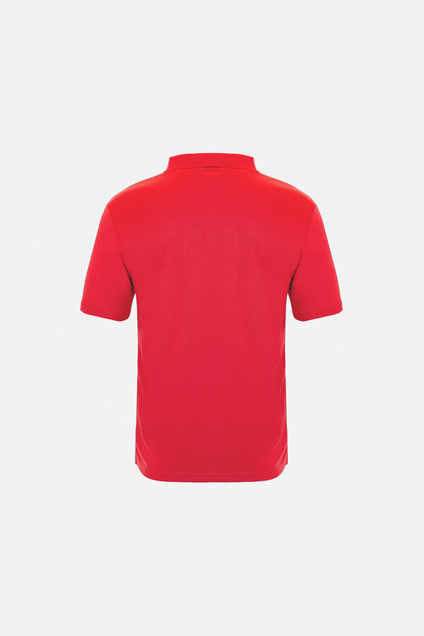 Springfield  Technical short-sleeved polo shirt piros