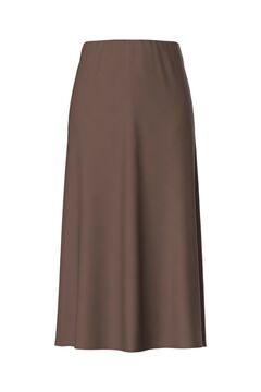 Pieces Falda midi satinada