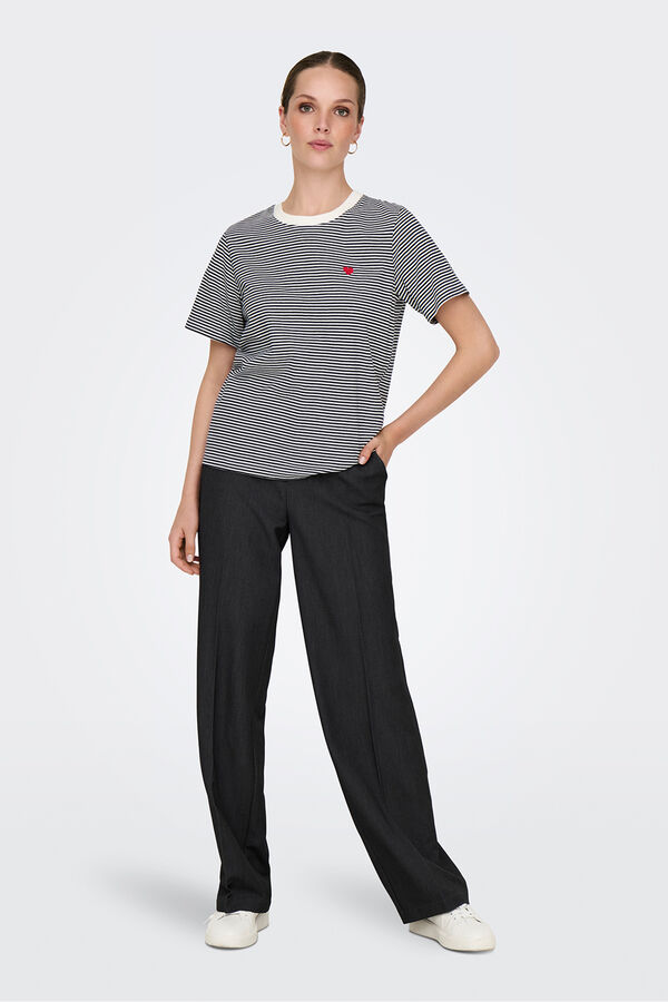 JDY T-shirt bordada branco